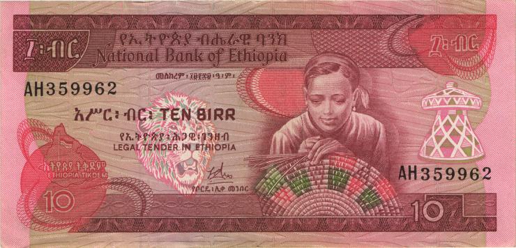 Äthiopien / Ethiopia P.32a 10 Birr (1976) (1) 