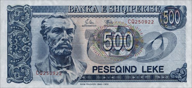 Albanien / Albania P.53 500 Leke 1992 (1) 