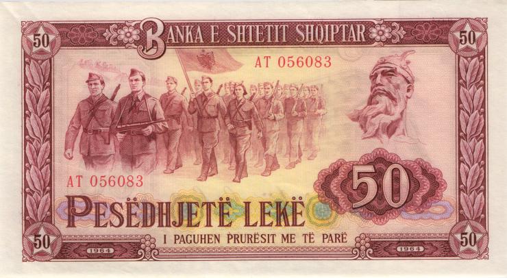 Albanien / Albania P.38 50 Leke 1964 (1) 
