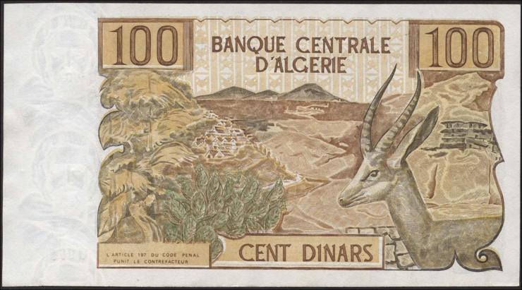 Algerien / Algeria P.128a 100 Dinars 1970 (1) 