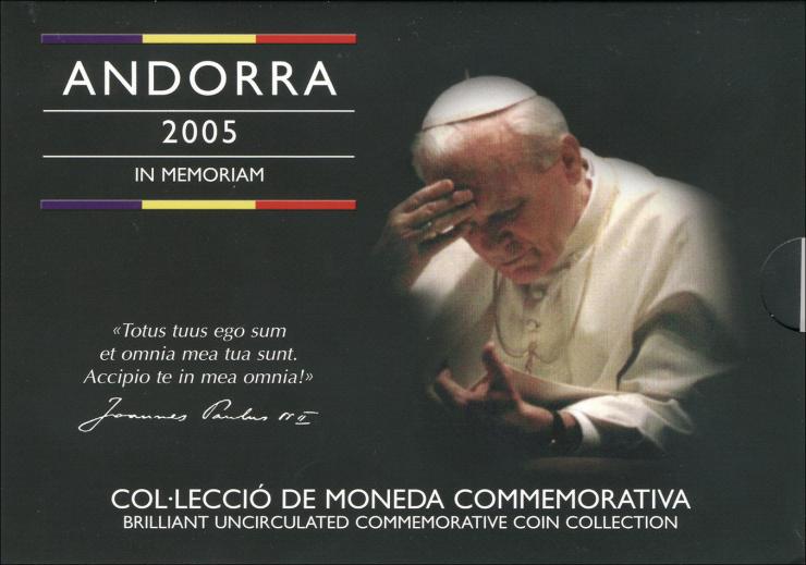 Andorra KMS 2005 Papst Johannes Paul II. 