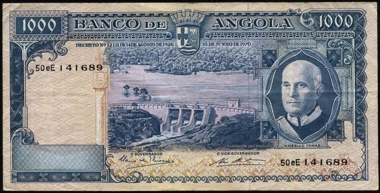 Angola P.098 1000 Escudos 1970 (3) 