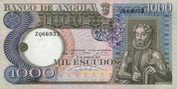 Angola P.108 1000 Escudos 1973 (1/1-) 