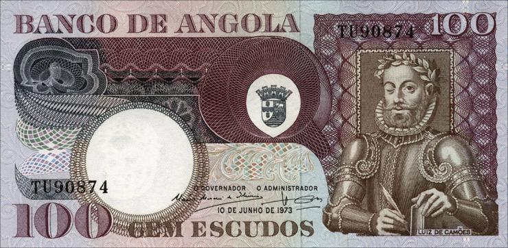Angola P.106 100 Escudos 1973 (1) 
