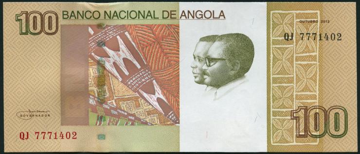 Angola P.153a 100 Kwanzas 2012 (1) 