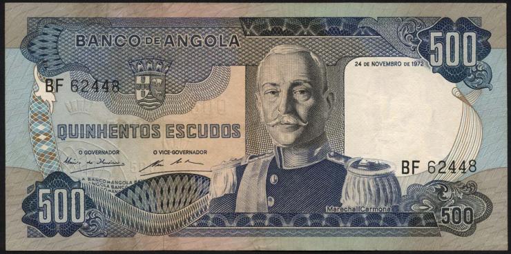 Angola P.102 500 Escudos 1972 (2) 