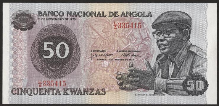 Angola P.110 50 Kwanzas 1976 (1) 
