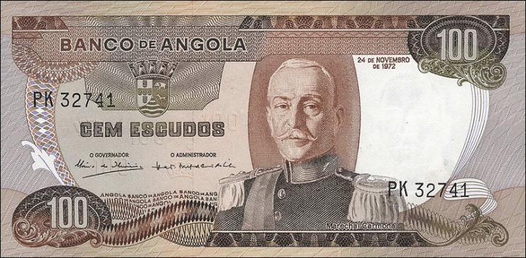 Angola P.101 100 Escudos 1972 (1) 