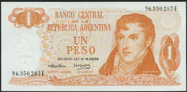 Argentinien / Argentina P.293 1 Peso (1974) (1) 