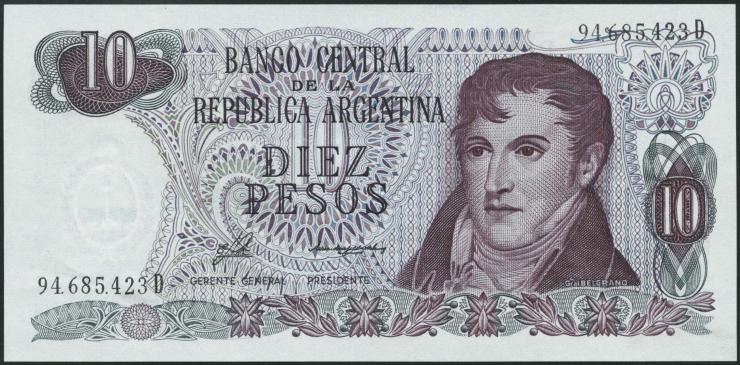 Argentinien / Argentina P.300 10 Pesos (1976) (1) 