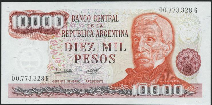 Argentinien / Argentina P.306a 10000 Pesos (1976-83) (1) 