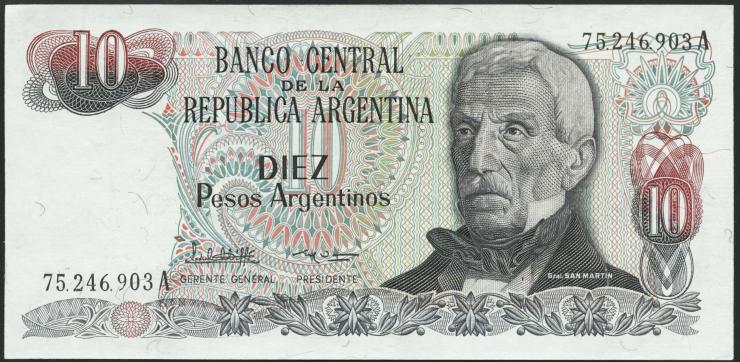 Argentinien / Argentina P.313 10 Argentinos (1983-84) (1) U.2 