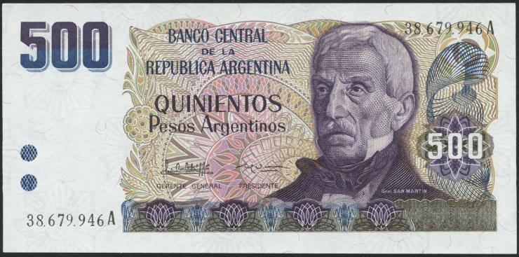 Argentinien / Argentina P.316 500 Argentinos (1984) (1) 