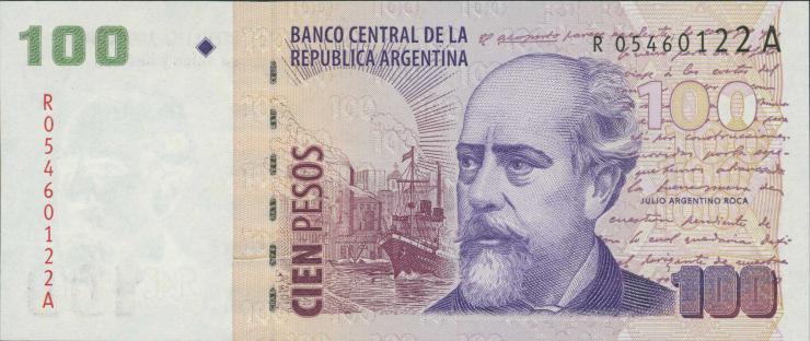 Argentinien / Argentina P.357r 100 Pesos (2003) Replacement (1) 