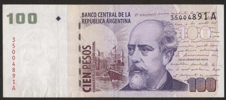 Argentinien / Argentina P.351 100 Pesos (1999-2002) (2) 