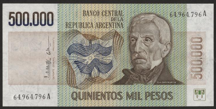Argentinien / Argentina P.309 500.000 Pesos (1980-83) (1) U.2 