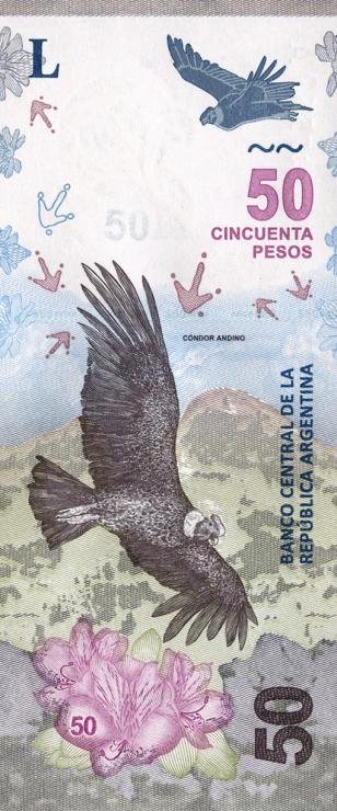 Argentinien / Argentina P.363 50 Peso (2018) (1) Serie A 