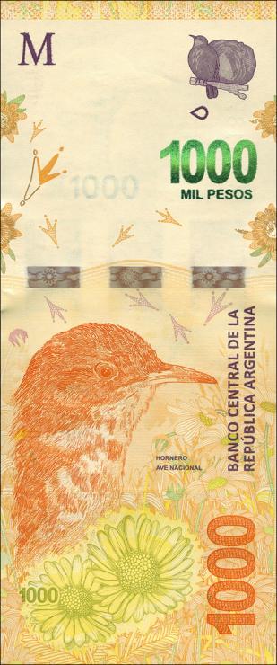 Argentinien / Argentina P.366 1000 Pesos (2017) (1) Serie A 