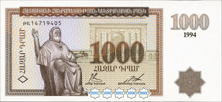 Armenien / Armenia P.39 1000 Dram 1994 (1) 