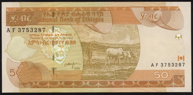 Äthiopien / Ethiopia P.49b 50 Birr 2000 (1) 