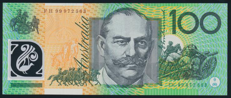 Australien / Australia P.55b 100 Dollars (19)99 Polymer (1) 