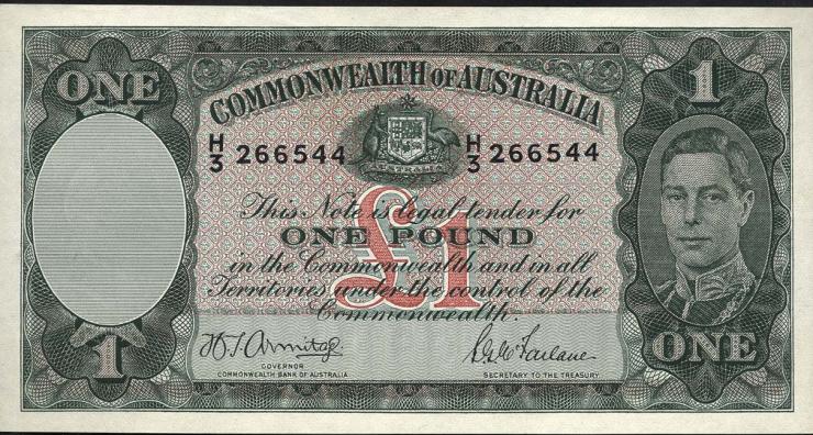 Australien / Australia P.26b 1 Pound (1942) (1/1-) 
