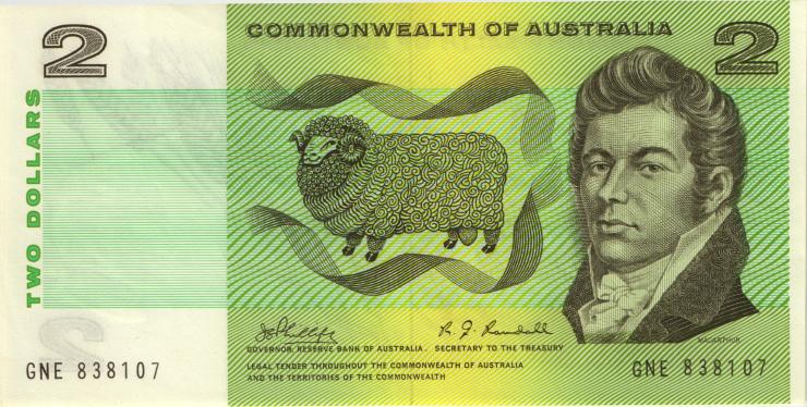 Australien / Australia P.38c 2 Dollars (1968) (1) 