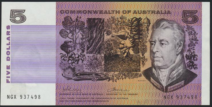 Australien / Australia P.39c 5 Dollars (1967-72) (1) 