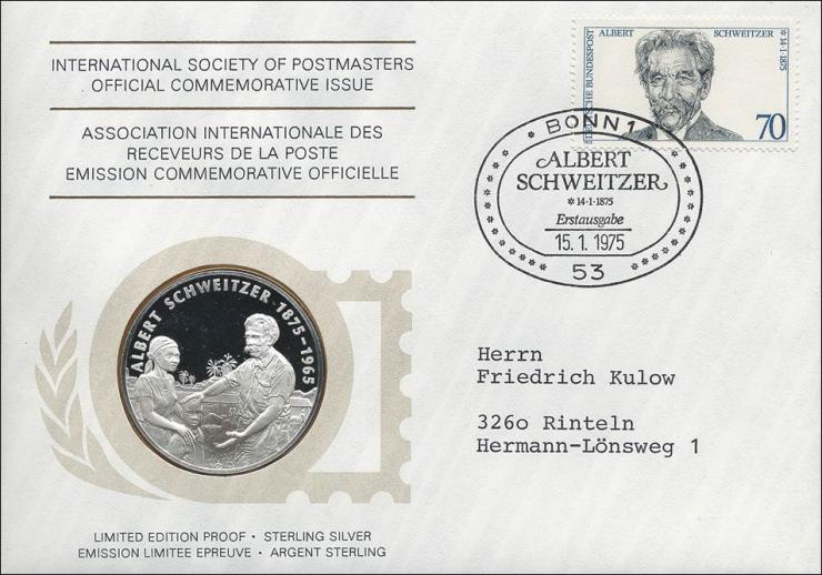 B-0005 • Albert Schweitzer - 100.Geburtstag 