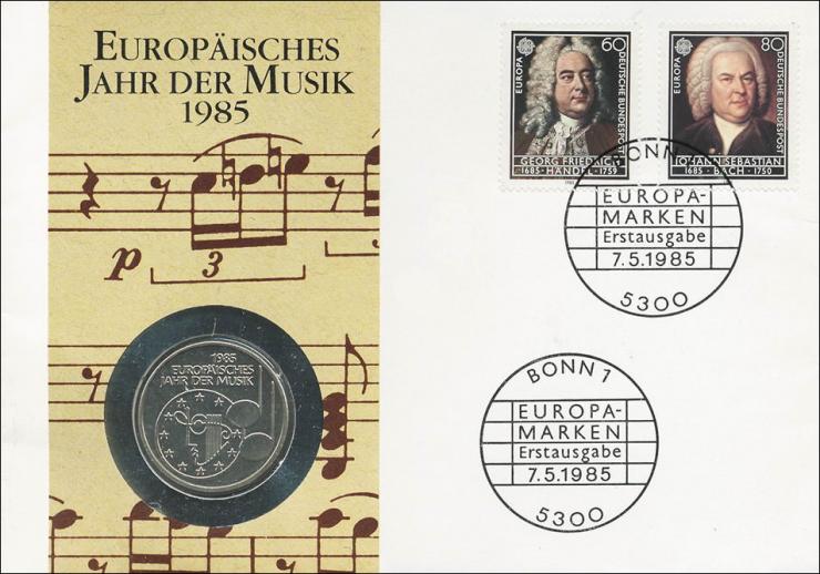 B-0059 • Europ. Jahr der Musik > 4 Noten 