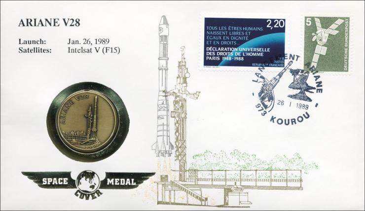 B-0224 • Space-Medal: Ariane V28 