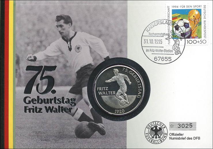 B-0883 • Fritz Walter - 75. Geburtstag 