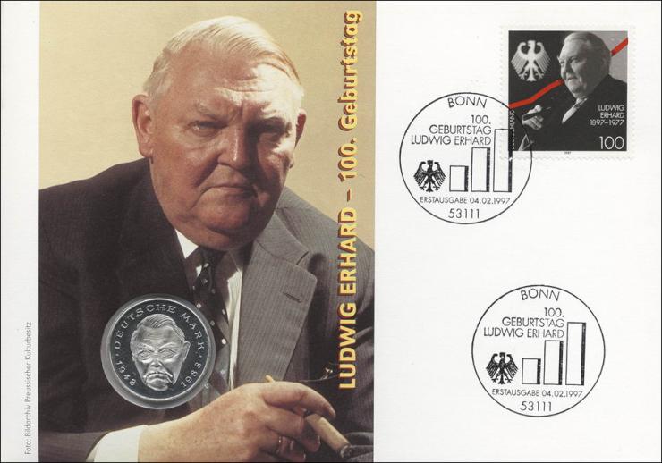 B-1008 • Ludwig Erhard - 100. Geburtstag 