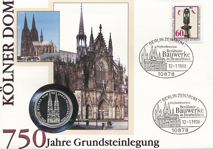 B-1096 • 750 J. Grundsteinlegung Kölner Dom >PP-Ausgabe 