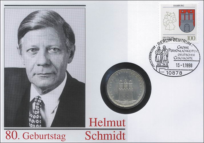 B-1106 • Helmut Schmidt, 80. Geburtstag 