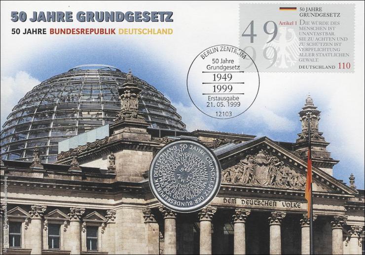 B-1237 • 50 Jahre Grundgesetz - Reichstag 