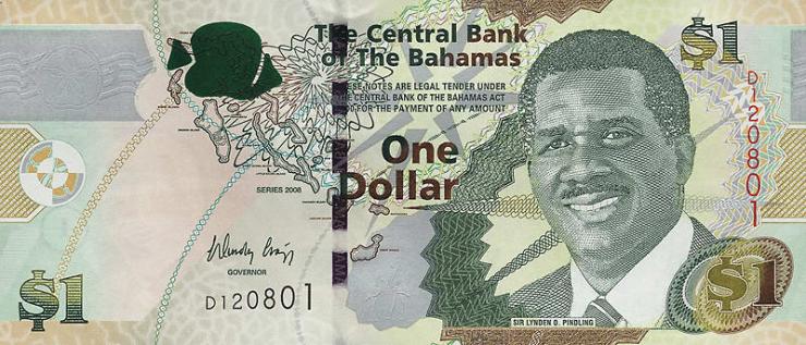 Bahamas P.71 1 Dollar 2008 (1) 