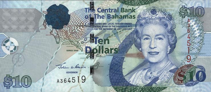 Bahamas P.73 10 Dollars 2005 (1) 