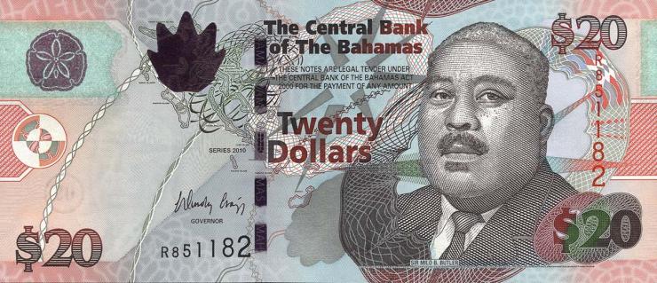 Bahamas P.74A 20 Dollars 2010 (1) 