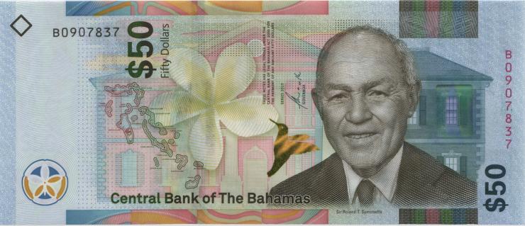 Bahamas P.81 50 Dollars 2019 (1) 