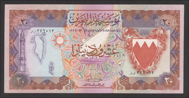 Bahrain P.11a 20 Dinars (1973) (1/1-) 