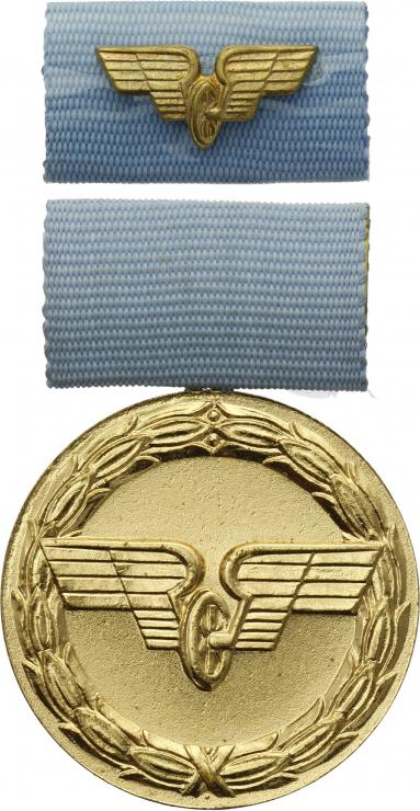 B.0157f Treue-Dienst-Medaille Reichsbahn Gold 