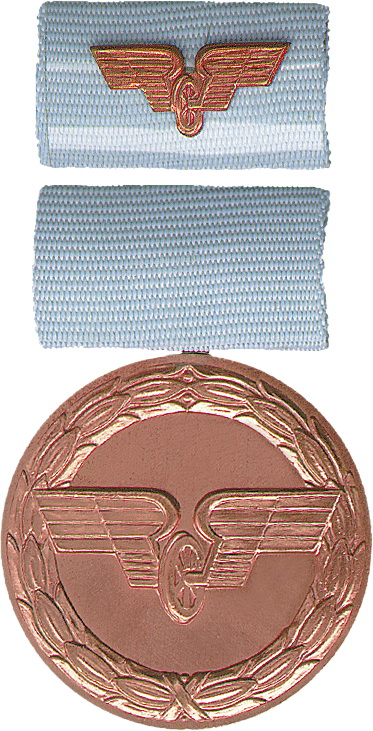 B.0159f Treue-Dienst-Medaille Reichsbahn Bronze 