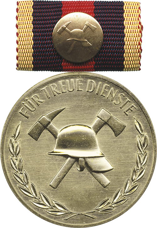 B.0169 Medaille für Treue Dienste in der Feuerwehr 40 Jahre 