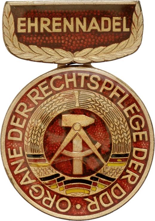 B.0553c Ehrennadel Rechtspflege Bronze 
