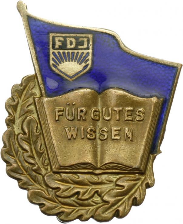 B.2366a FDJ Abzeichen für gutes Wissen - Bronze 