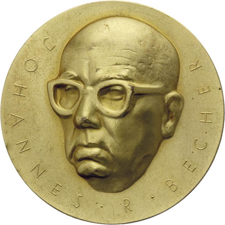B.3632a Johannes-R.-Becher-Medaille Gold 