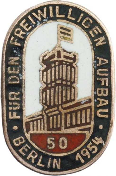 B.3734/54 Berlin Aufbaunadel 1954 
