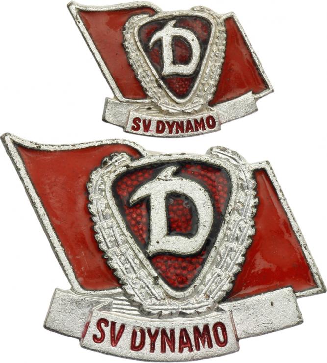 B.4518e Ehrennadel Dynamo Silber + Miniatur 