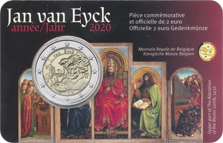 Belgien 2 Euro 2020 Jan van Eyck (wall.) 